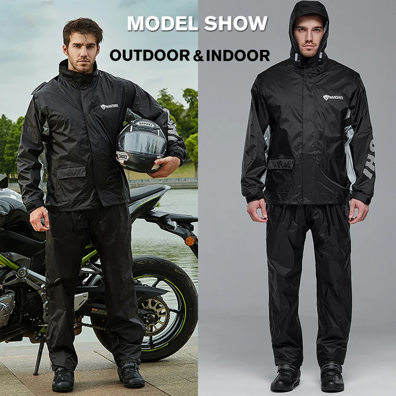 

New Motorcycle Riding Raincoat Outdoor Raincoat Rain Pants Suit Split Raincoat Windproof Breathable Thin Section Four Seasons