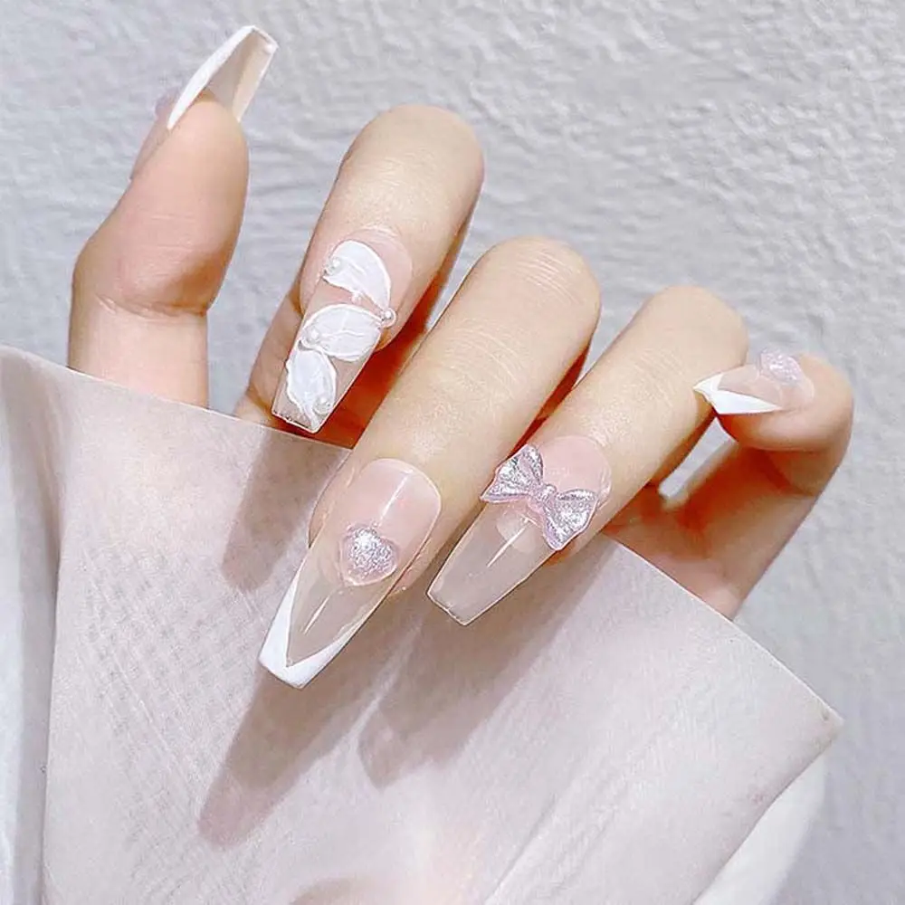 

Nail Drill Love Heart Flowers 3D Nail Jewelry Bow Nail Art Decorations Heart Nail Art Rhinestones Nail Ornament