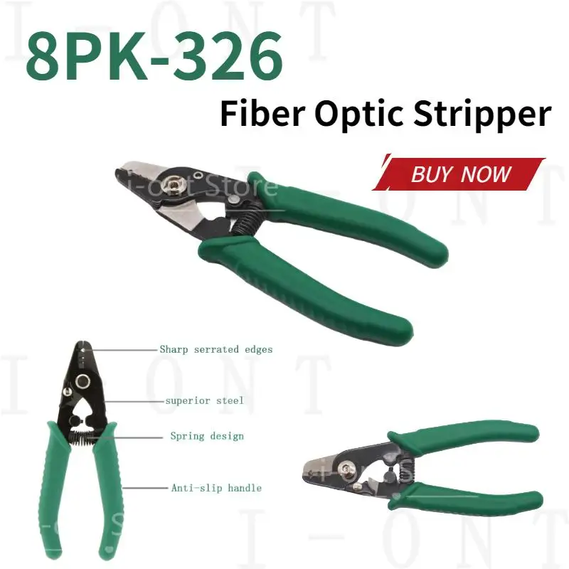 8PK-326 clamp Fiber stripping pliers 8PK-326 Tri-Hole Fiber Optic Stripper 8PK-326 FTTH FIber Wire stripper Free Shipping