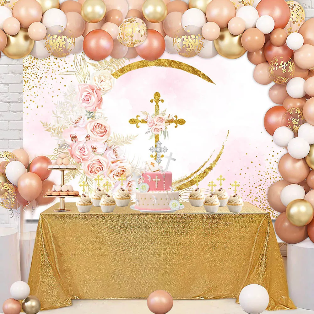 

Фон для студийной фотосъемки с изображением золотого Креста