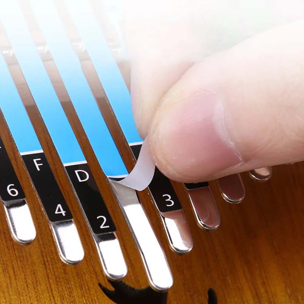 2 шт. наклейки Kalimba Phoneme для нот фортепиано аппликация бумажные ключи 21