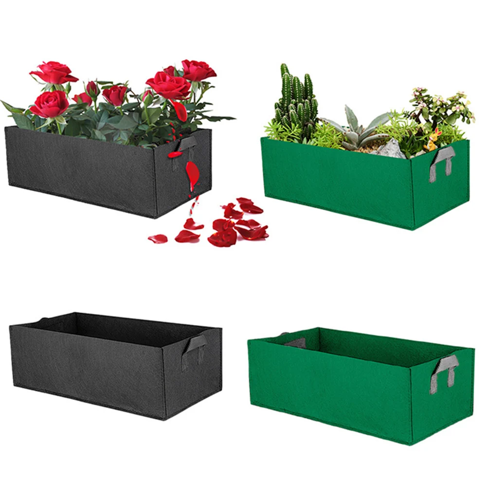 

Grow Bags Rectangular Plant Growing Bags Breathable Nonwoven Vegetable Planting Containers With Handles Grow Bags For Potatoes