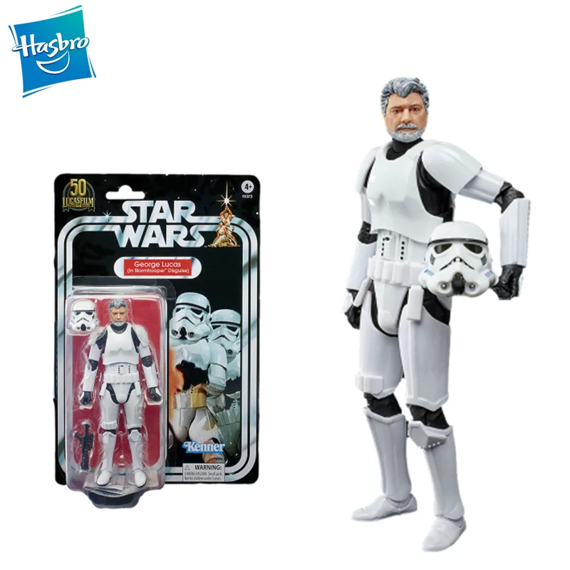 

Genuine Hasbro Star Wars Doll 50th Anniversary George Lucas Model Stormtrooper 6 Inch Children's Toy Christmas Birthday Gift