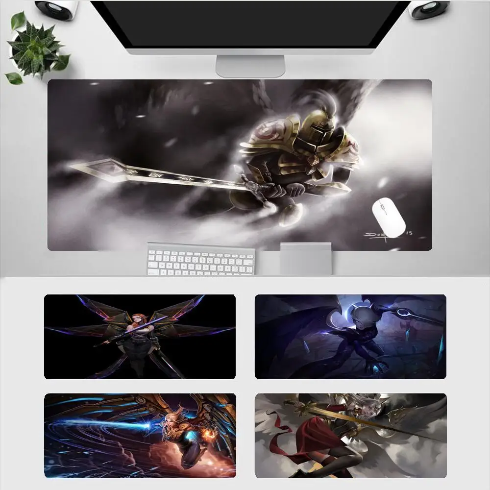

Kayle League Of Legends Computer Mouse Pad Gamer Pc 900X400 Laptop Gaming Accessories Desk Mat Office Notebook Kawaii Mousepad