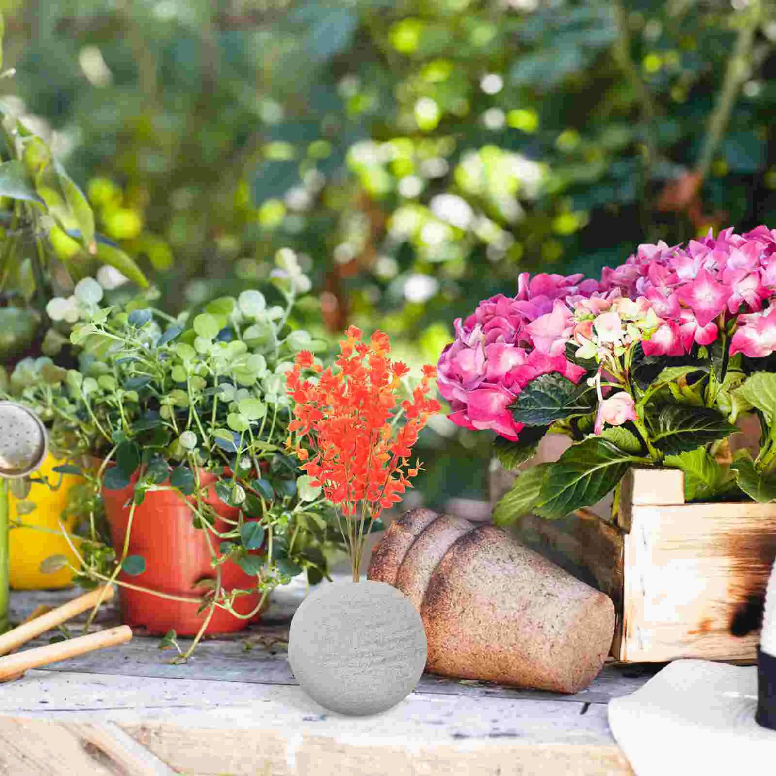 2 Pcs Flower Mud Sphere Foams Ball Wet Round Floral Artificial Flowers Bouquet Plant Phenolic Resin Balls Office