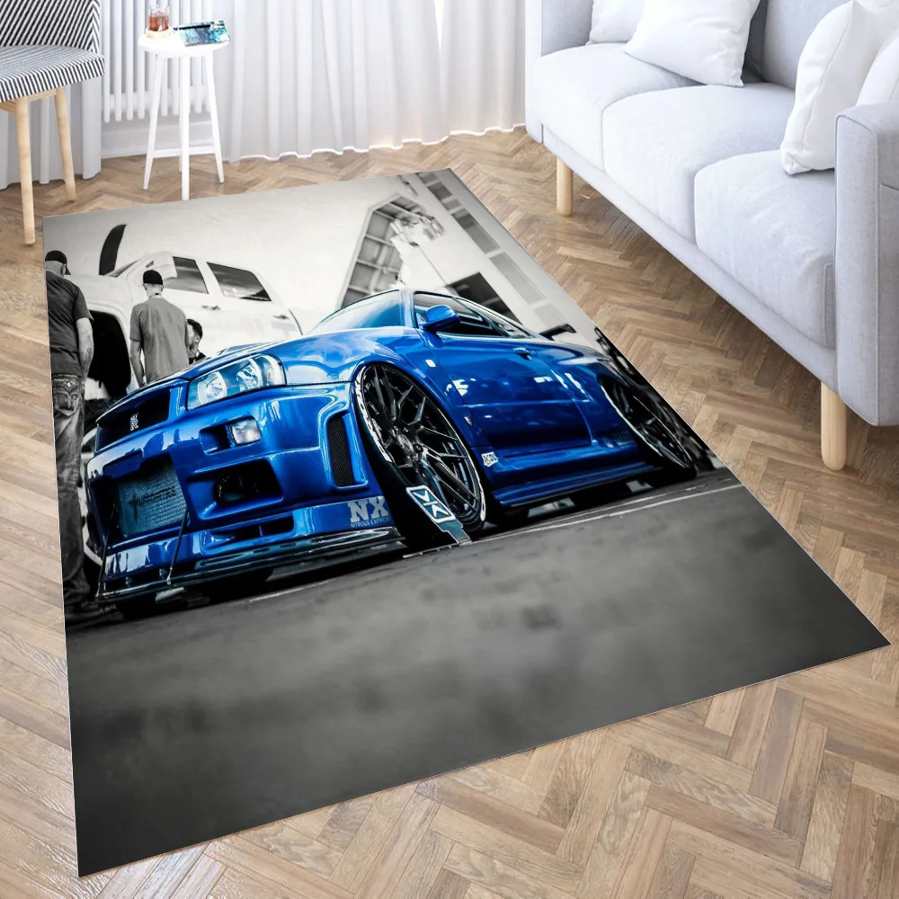 

nissan skyline gtr r34 Carpet Living Room Large Area Rugs Bedroom Carpet Modern Home Living Room Decoration Floor Lounge Rug