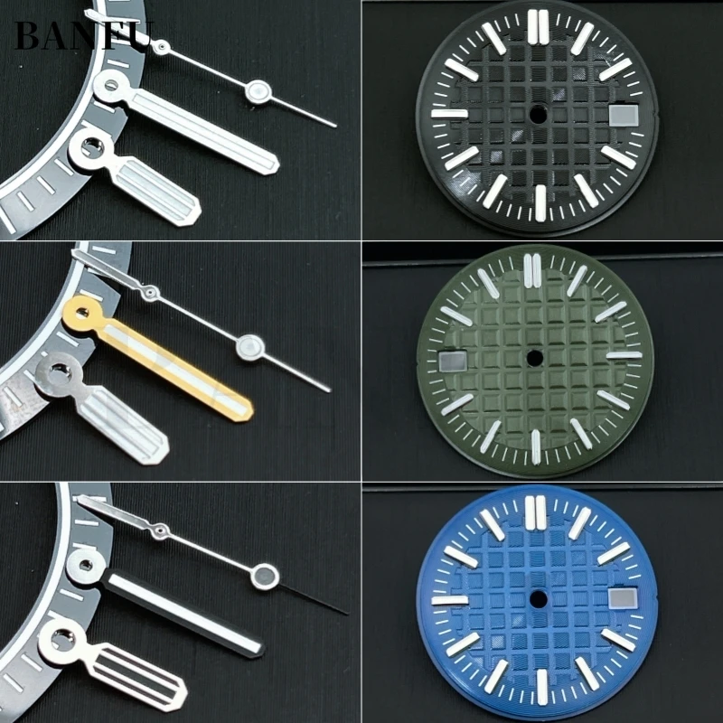 42 мм Apis Royal Oak трехуровневые черные оранжевые стрелки часов с приподнятыми