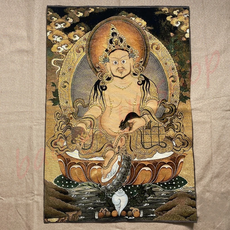 

Thangka / exquisite Tibetan Thangka Buddha/ Religion / household crafts / auspicious Thangka/ statue of the God of wealth