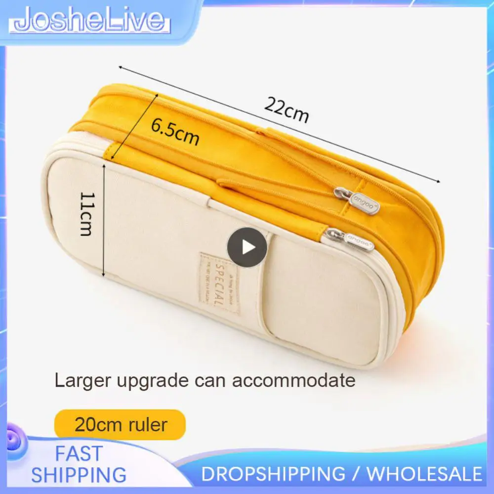 

Pen Bag Classic Pouch Stationery School Trave Pocket Pen Pencil Case Case Bay Kids Students Pencil Case 2023 Foldable Bag Hot