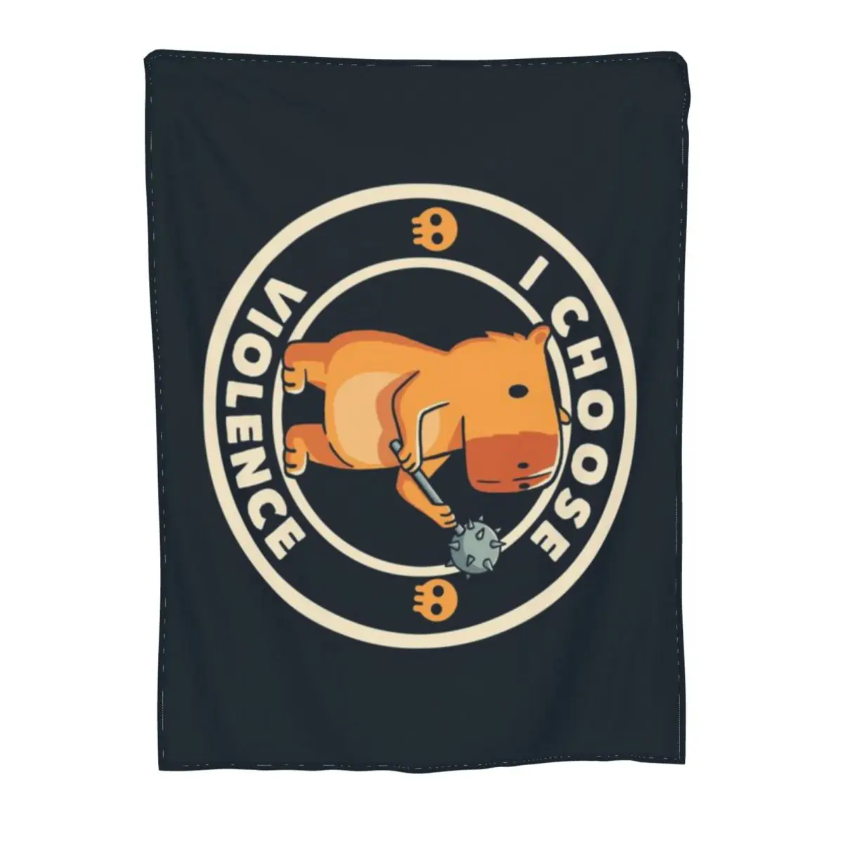 Я выбрал агрессивное смешное одеяло капибара от Tobe Fonseca ультра-мягкое Флисовое