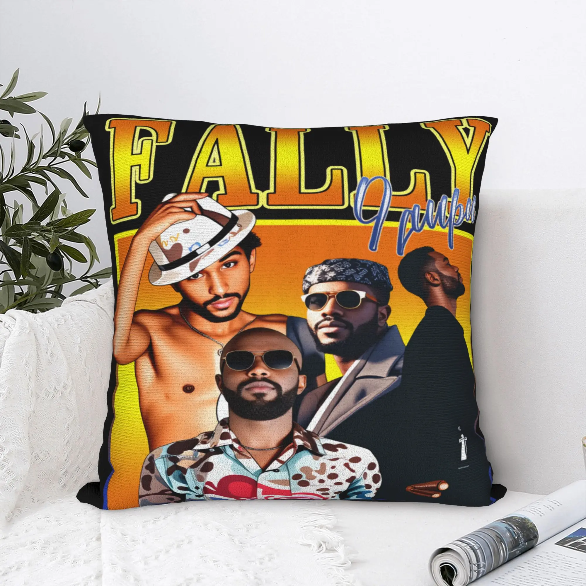 Фото Наволочка с изображением конголезского музыканта Fally Ipupa, мягкая наволочка, наволочки Kawaii для офиса, автомобиля, домашнего декора №4
