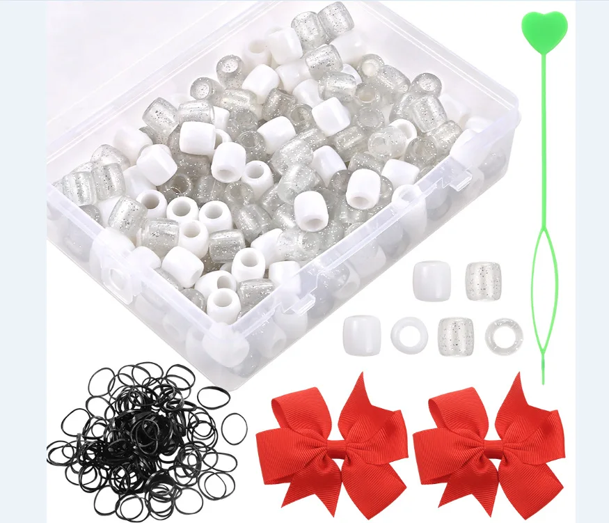 

Hair Braid Beads Hair Ring Dreadlock Beads Acrylic Hair Braid For Hair Accessories DIY Hair Braid Accessories