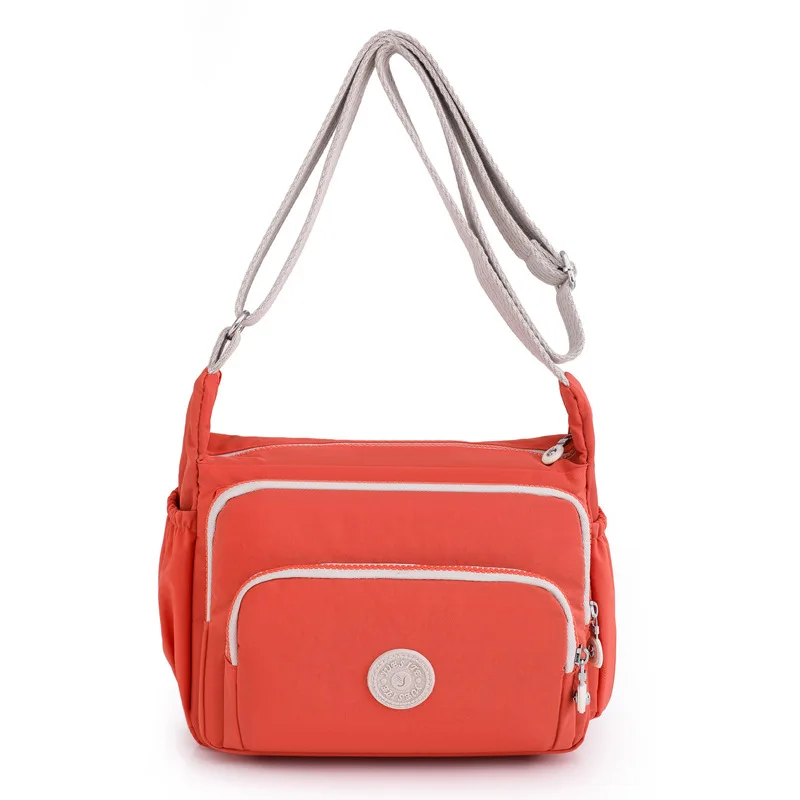 

Casual Nylon Shoulder bag Large Capacity messenger bags Multi layers ladies hand bags 8 Colors women's bags with short handles