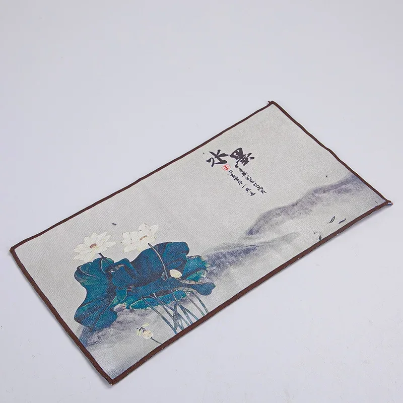 

Хлопковое льняное чайное полотенце