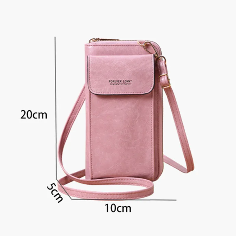 Вместительный женский кошелек сумка на плечо для телефона брендовый держатель