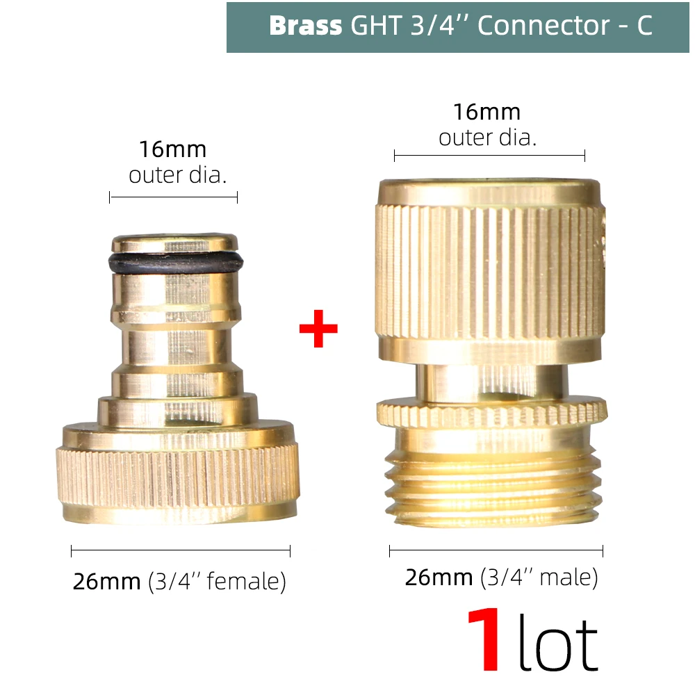 

Соединители для садового шланга GHT из латуни