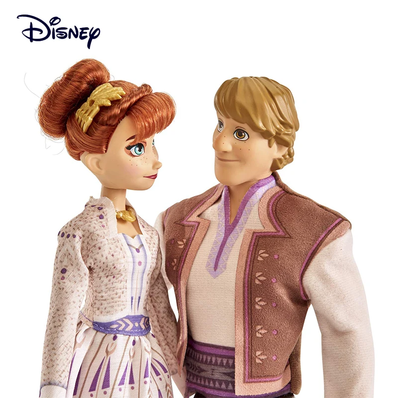 

Disney Frozen Doll 2Pack Anna & Kristoff Fashion Dolls In Outfits Inspired By Disney Frozen Model Muñecas Birthday Gift E5502