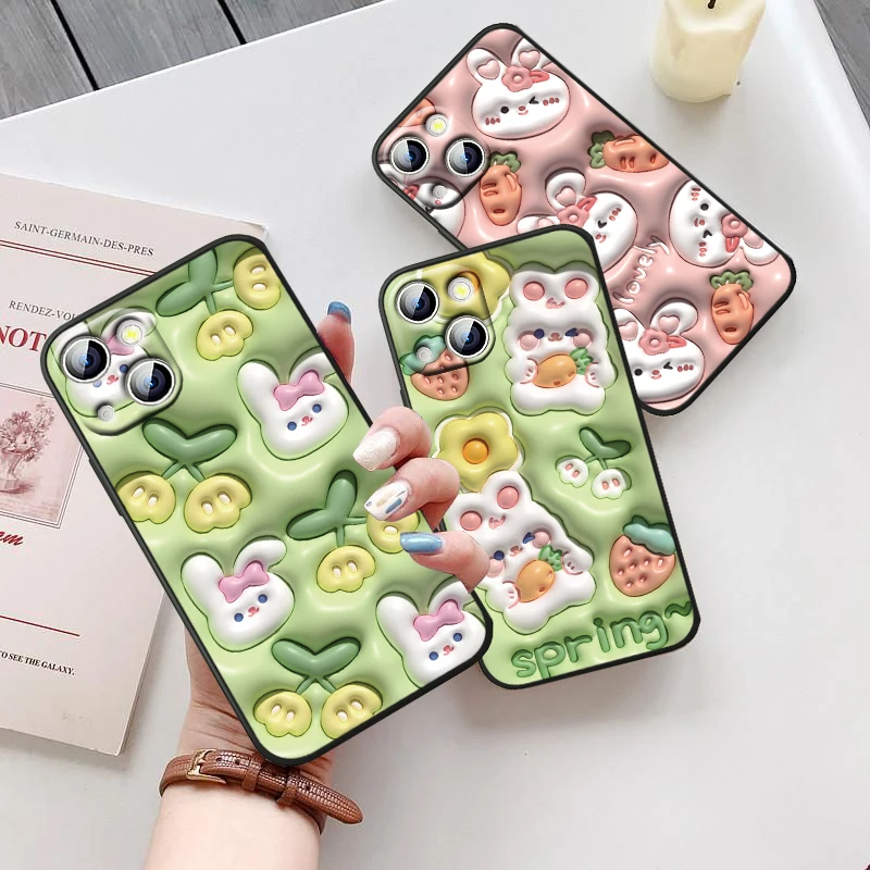 

SpongeBob SquarePants Patrick For iPhone 14 13 12 11 Pro Max XS Max X XR 7 8 Plus 6S 5S Silicone Black Shell Phone Case