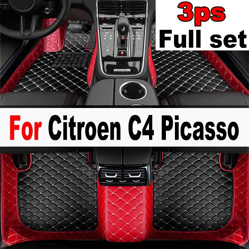 Автомобильные коврики для Citroen Grand C4 Picasso SpaceTourer, 7 сидений, 2014 ~ 2020, нескользящий кожаный коврик, детали интерьера, автомобильные аксессуары Автомобильные коврики для Citroen Grand C4 Picasso SpaceTourer, 7 сидений, 2014 ~ 2020, нескользящий кожаный коврик, детали интерьера, автомобильные аксессуары