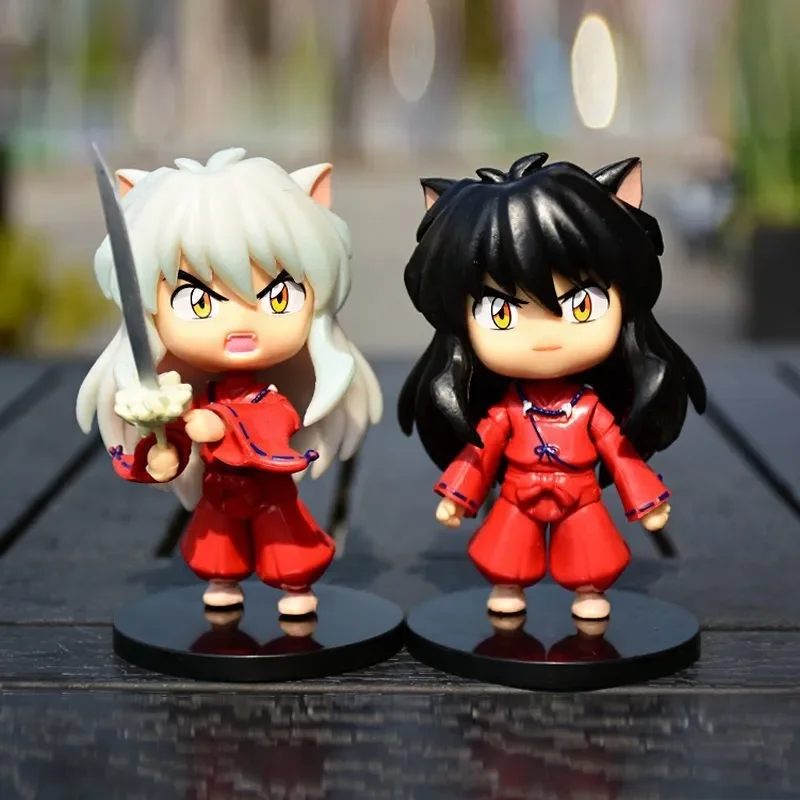Детский план действий Inuyasha Игрушечная модель из ПВХ Higurashi Kagome Miroku Sesshoumaru