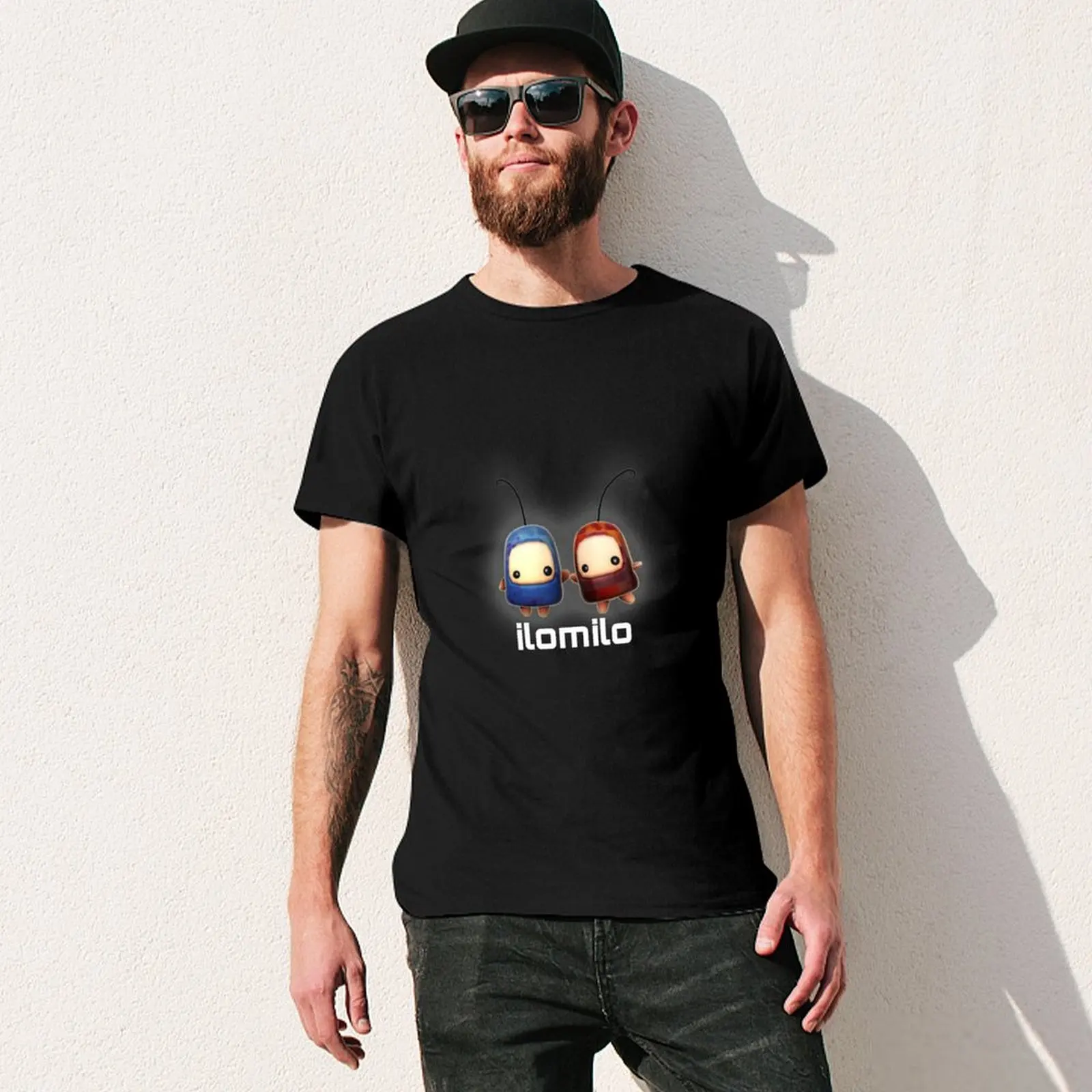 Фото Футболка ILOMILO STICKER, рабочая, повседневная, свободного кроя №3
