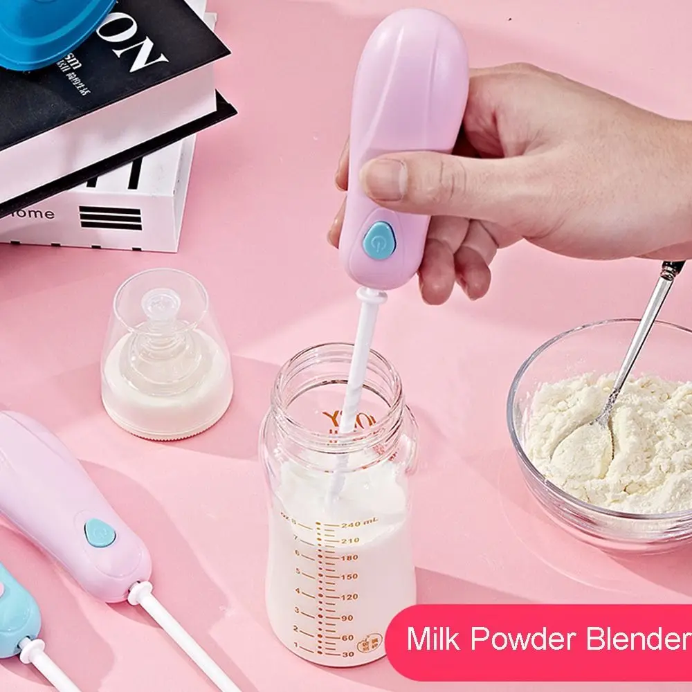 

Mini Milk Powder Blender Portable Handheld Electrical Hot Drinks Milk Frother Foamer Whisk Mixer Household Baby Feeding Stirrer