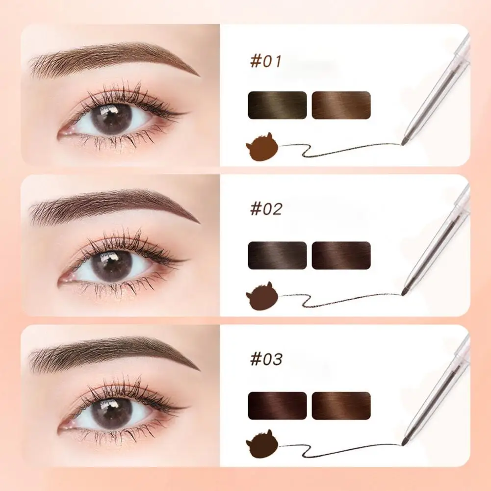 

Delicate 0.12g Functional 3D Double-ended Brow Pencil Lightweight Eyebrow Liner Three-dimensional for Party