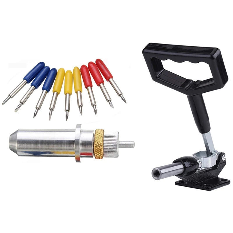 

1Pcs Tungsten Steel Carving Cutting Plotter Blade Holder & 1Pcs Handle Fixture For Heat Press Machine Thermal Transfer