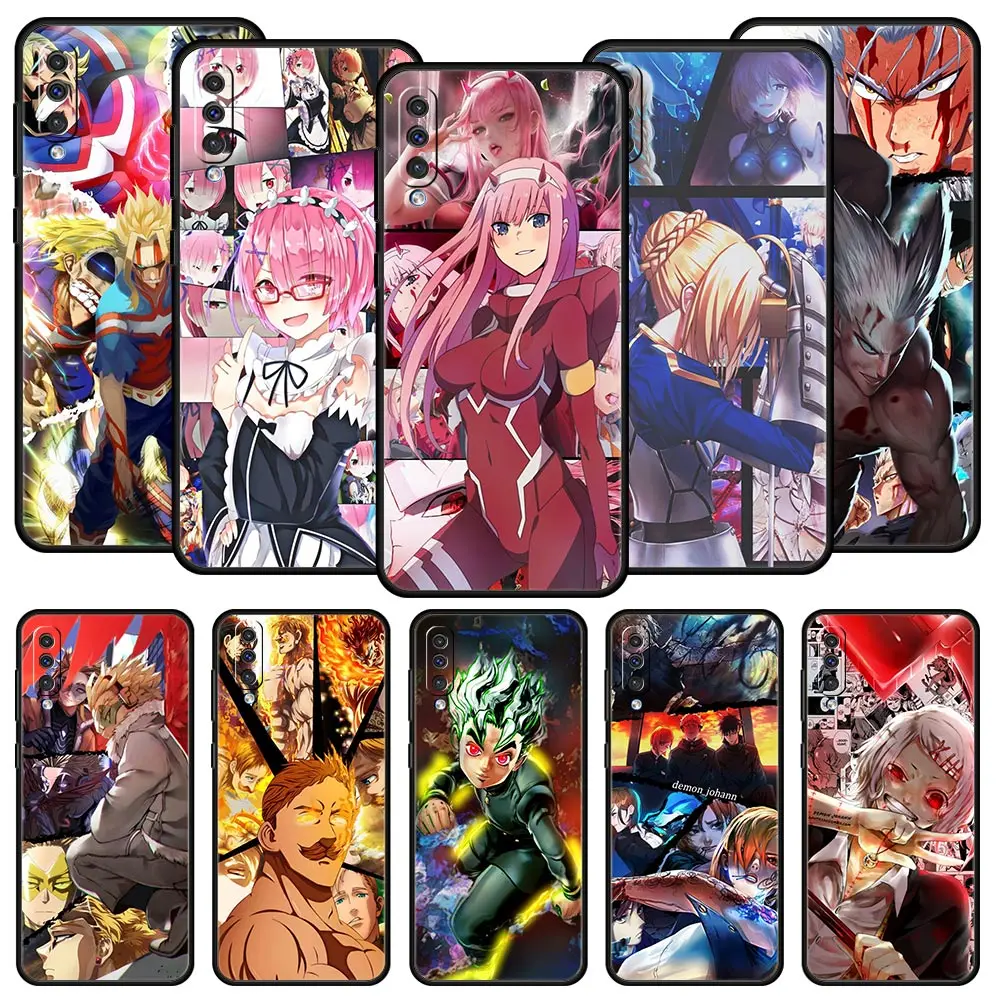 

Hot Anime Cartoon Girls Phone Case For Samsung Galaxy A12 A32 A50 A70 A20E A20S A10 A10S A22 A30 A40 A52S A72 5G A02S Soft Cover