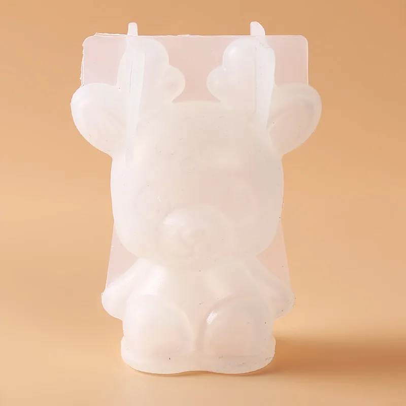 3D рождественская мягкая форма с рисунком пятнистого оленя силиконовые