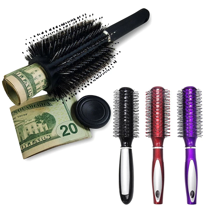 

1PC Fancy Comb Hair Brush Diversion Safe Hair smell Proof Bag Can Safe to Hide Money jewelry Discreet Secret Removable Lid