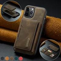2 in 1 detachable back cover for iphone 13 12 11 pro max mini wallet case with card holder magnetic leather pocket slim iphon 14