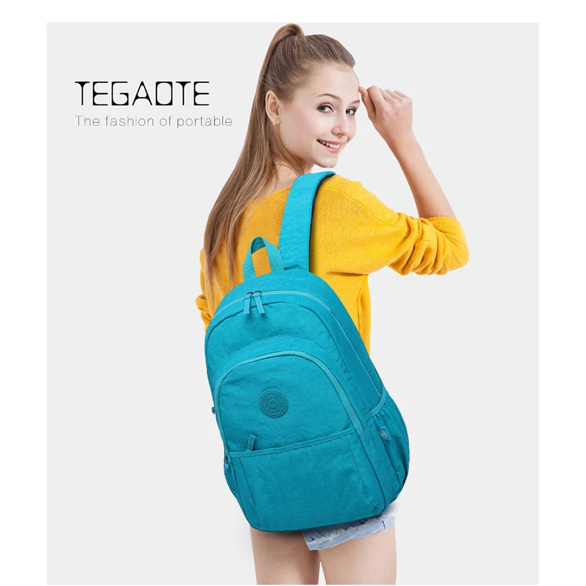 

TEGAOTE Women Backpack for Teenage Girls brand Nylon Backpacks Mochila Feminina Female Travel Bagpack Schoolbag Sac A Dos bag