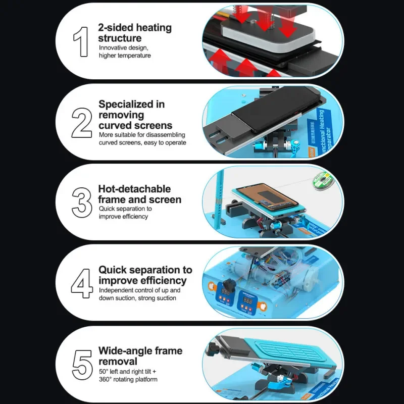 SUNSHINE S-918M Многофункциональная машина для разделения нагрева рамки мобильного