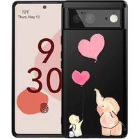 cute elephant phone case for google pixel 6pro 5 5a 5g 4 xl 3 3xl 3a 4 4a 5g xl protection shell cover silicone bumper fundas