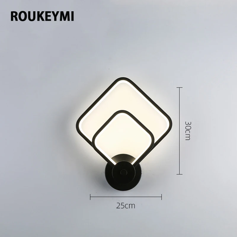 Роскошный настенный светильник ROUKEYMI современный светодиодный для помещений