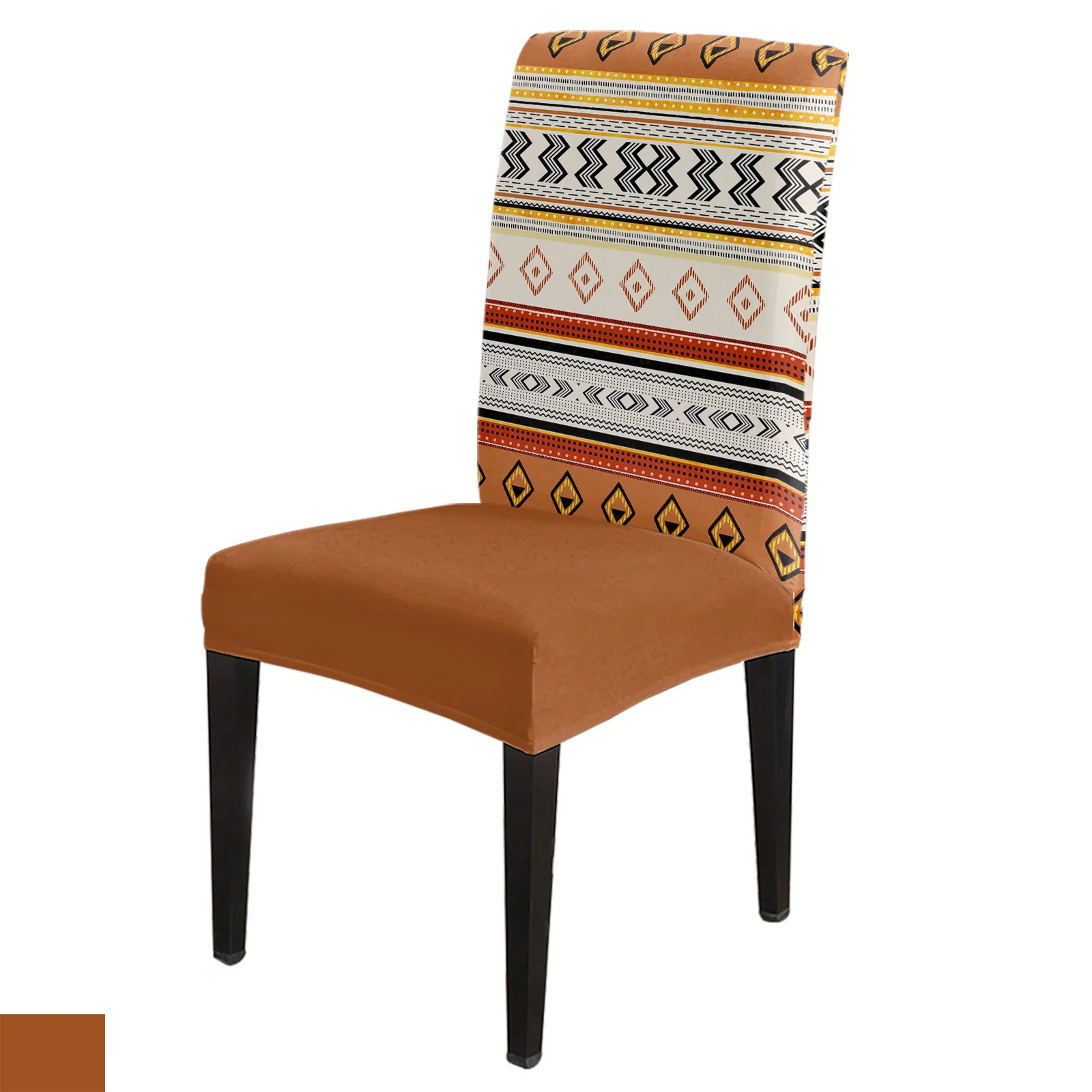 

Геометрической формы, в стиле бохо чехол на стул в полоску для кухни, чехлы на стулья для обеденного стола, эластичные Чехлы для банкета, отеля, дома