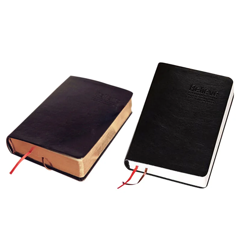 

2 Pcs Vintage Thick Paper Notebook Notepad PU+Paper Bible Diary Book Journals Agenda Planner School Office Stationery Supplies ,