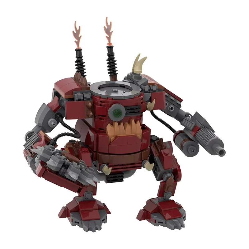 Фото Игра Bricklink Mecha ORC Killas Kan Dreadnought Терминатор Капитан Черный тамплиер Necron Warrior Наборы роботов Строительные блоки Игрушки №5
