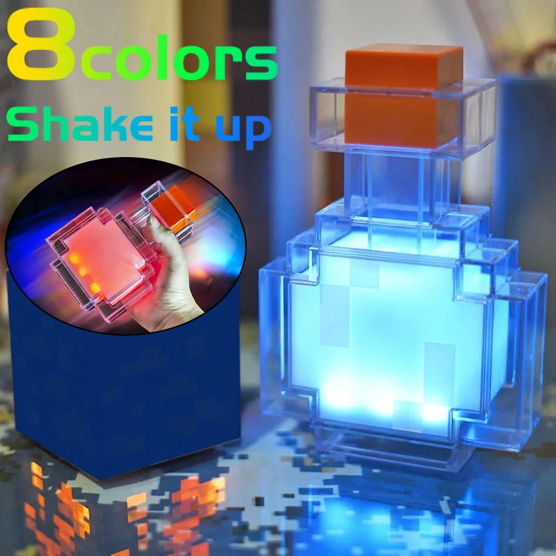 Лампа меняющая место в бутылке освещение переключается между 8 цветами