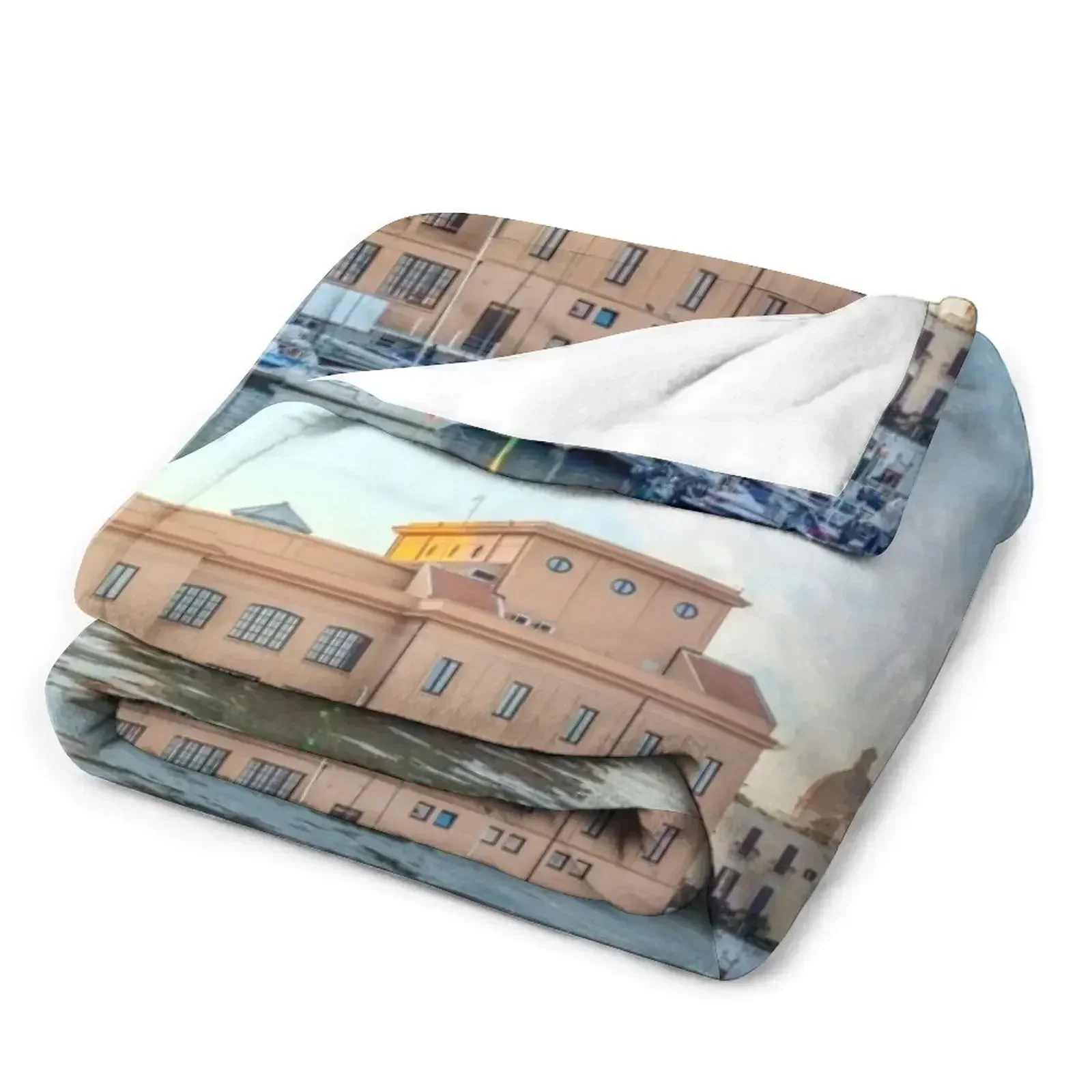 Панорама Барри Италия пледы фланелевая ткань теплая зимняя одеяло для дивана