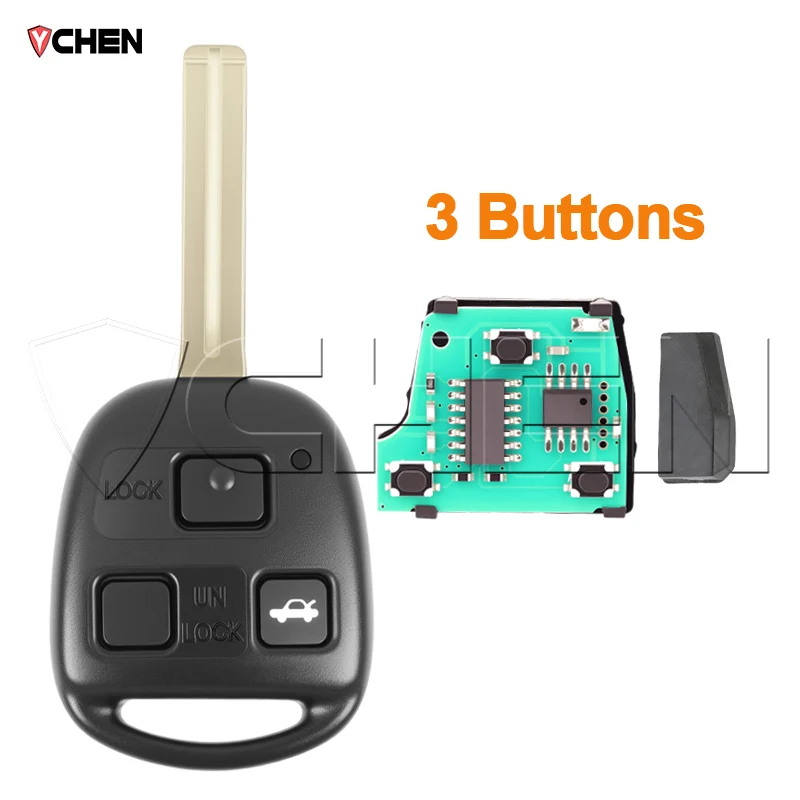 

Автомобильный брелок зажигания 50171 4D68 чип 433 МГц подходит для Lexus RX400 ES300 GS300 IS200 LS400 RX300 GS400 IS300 головной пульт дистанционного управления TOY48 без логотипа