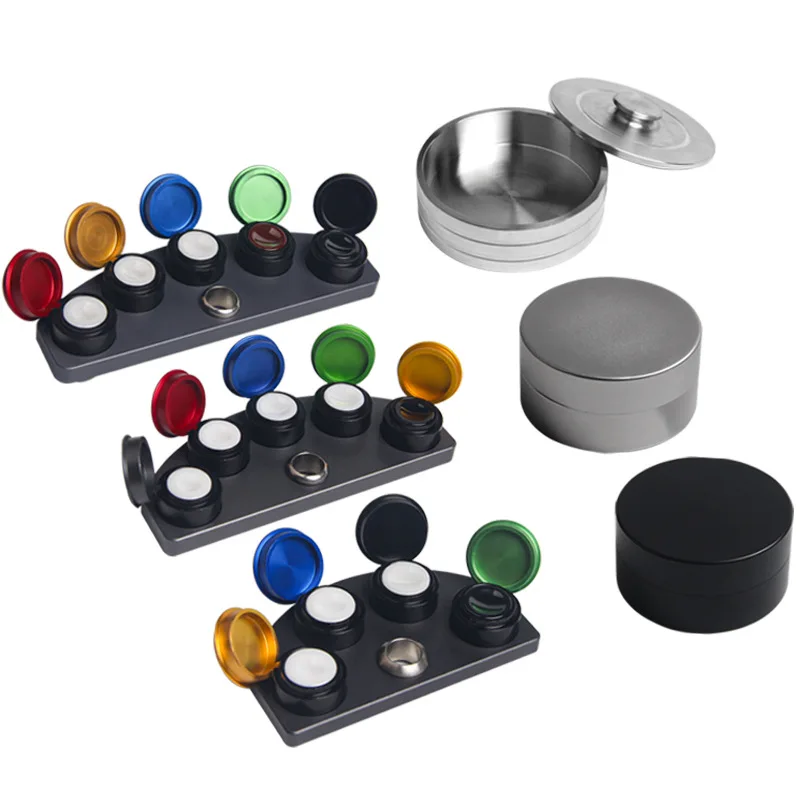 4 Dish Watch Oil Cup Simple Use Rust Proof Wear Resistant Professional Watch Repairing Accessory For Watchmaker Repair Tool