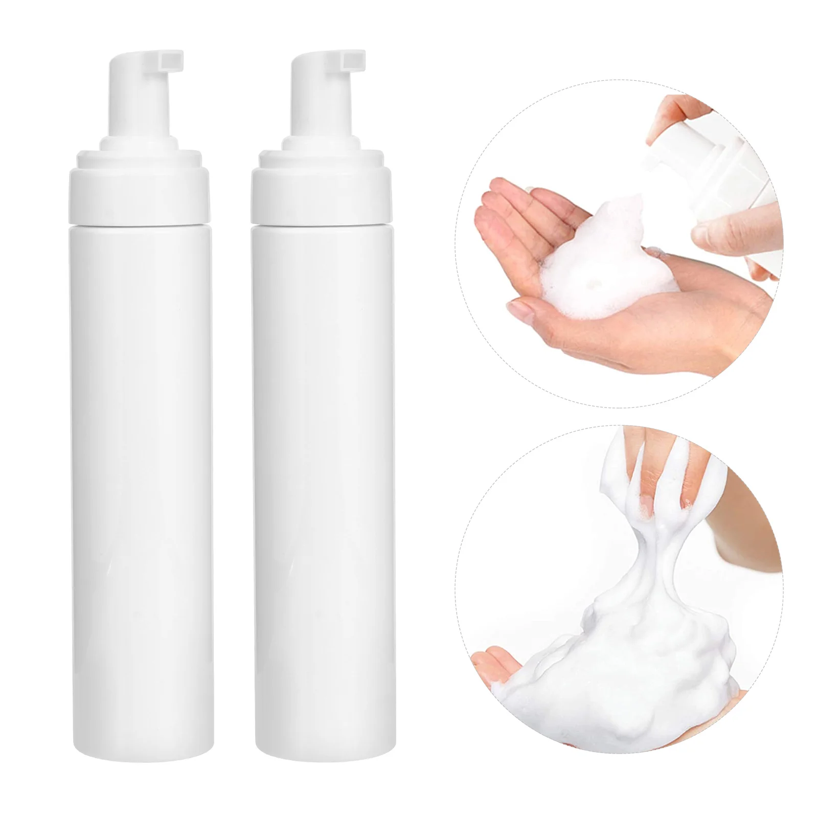 

4 Pcs Dispenser 250ml Foam Bottle Travel Foaming Hand Soap Bottles Plastic Shower Gel