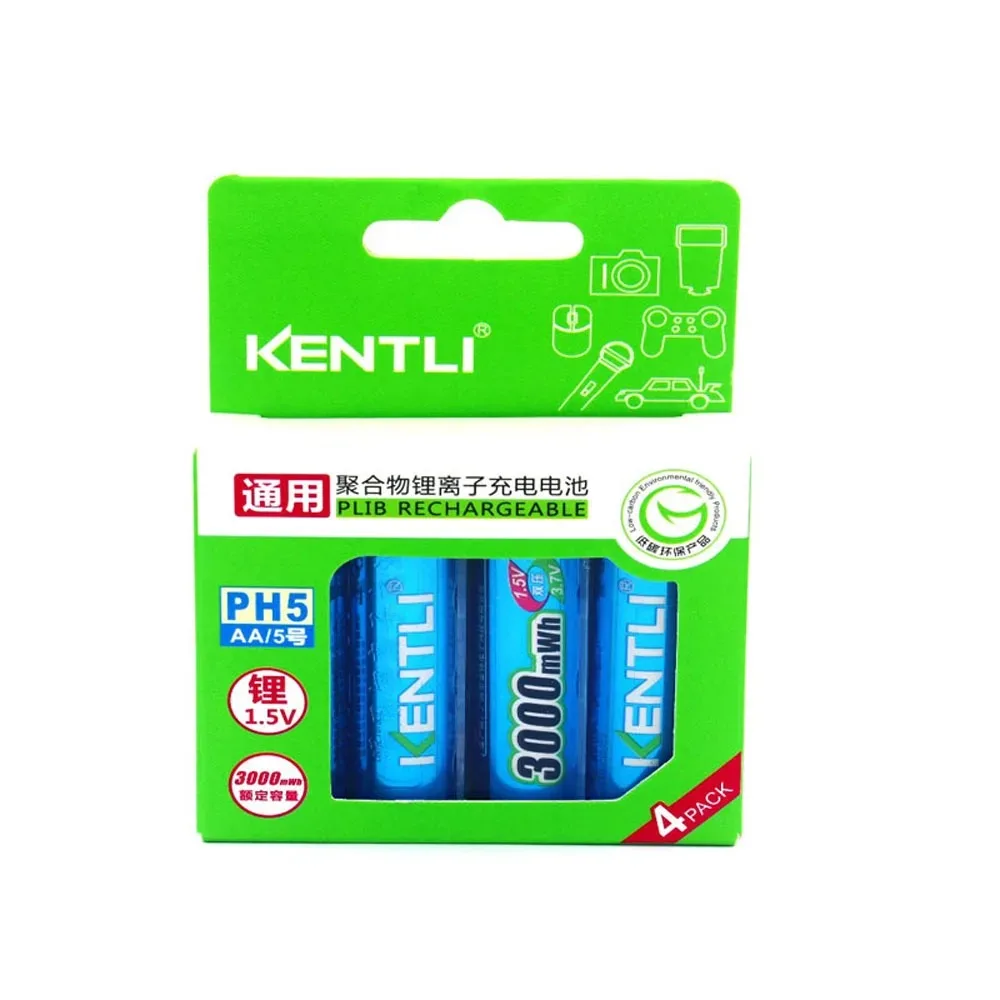 Фото KENTLI1.5V 1180/3000 МВтч литий-ионный аккумулятор aaa для микрофона, электрической игрушки, беспроводной мыши и зарядки AA AAA №4