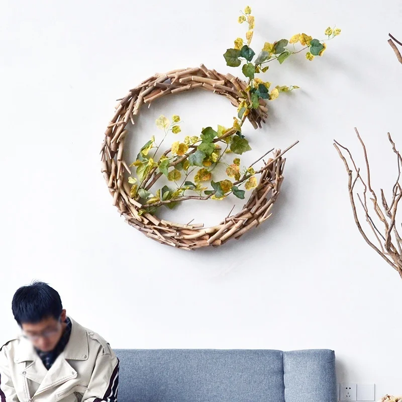 

Light luxury home wall decoration living room solid wood wall decoration bedroom sofa background wall pendant porch simple