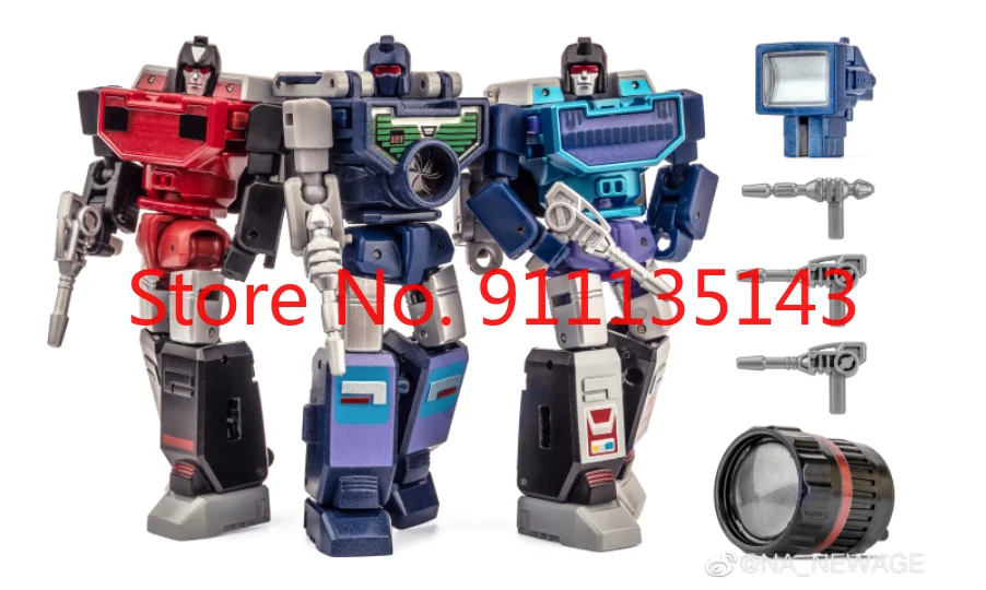 

NewAge Toys Transformation Toy Mini Warrior Heroes NA H22D Rear Window Action Figure Deformation Robot Holiday Gift