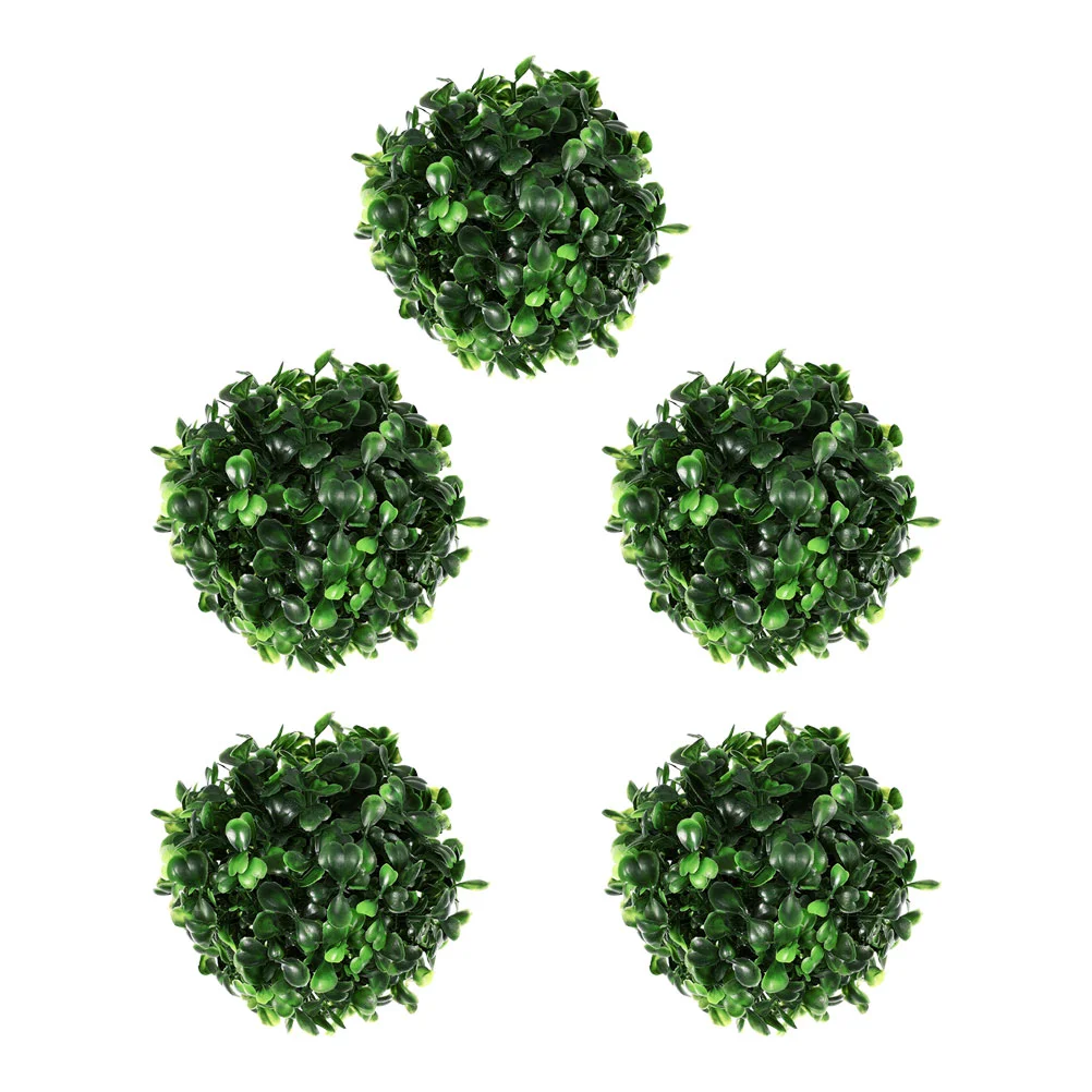 

5pcs Decor Patio Home Decor Artificial Moss Balls Greenery Balls Front Porch Plants