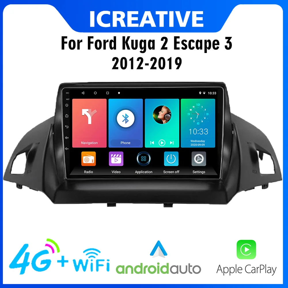 CarPlay Автомагнитола Магнитола Автомобильный мультимедийный плеер 2 Din Авторадио