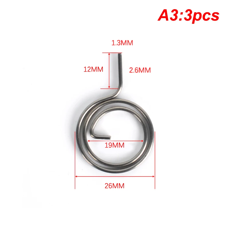 High Quality 3Pcs 26mm 27mm 28mm Flat Wire Door Lock Handle Spring Coil Tools Home Door Replacement Return Torsion Springs 2022 images - 6